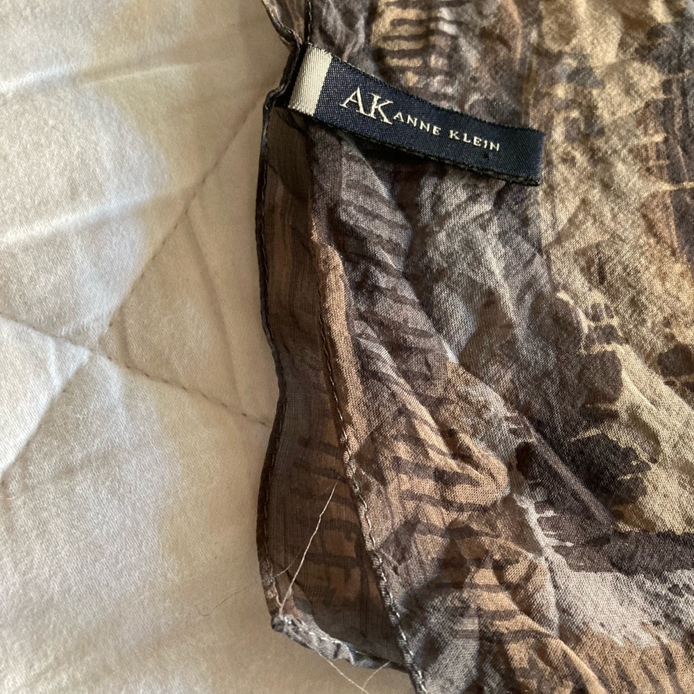 Anne Klein silk scarf